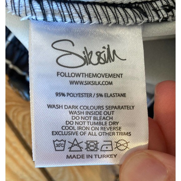 NWT Sik Silk Check Drawstring Pants Size 34 Men’s Black - Picture 6 of 10